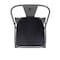 Flash Furniture Clear Coat Metal Counter Stool & Black Poly Seat XU-DG-TP001B-24-PL1B-GG - alternate 5